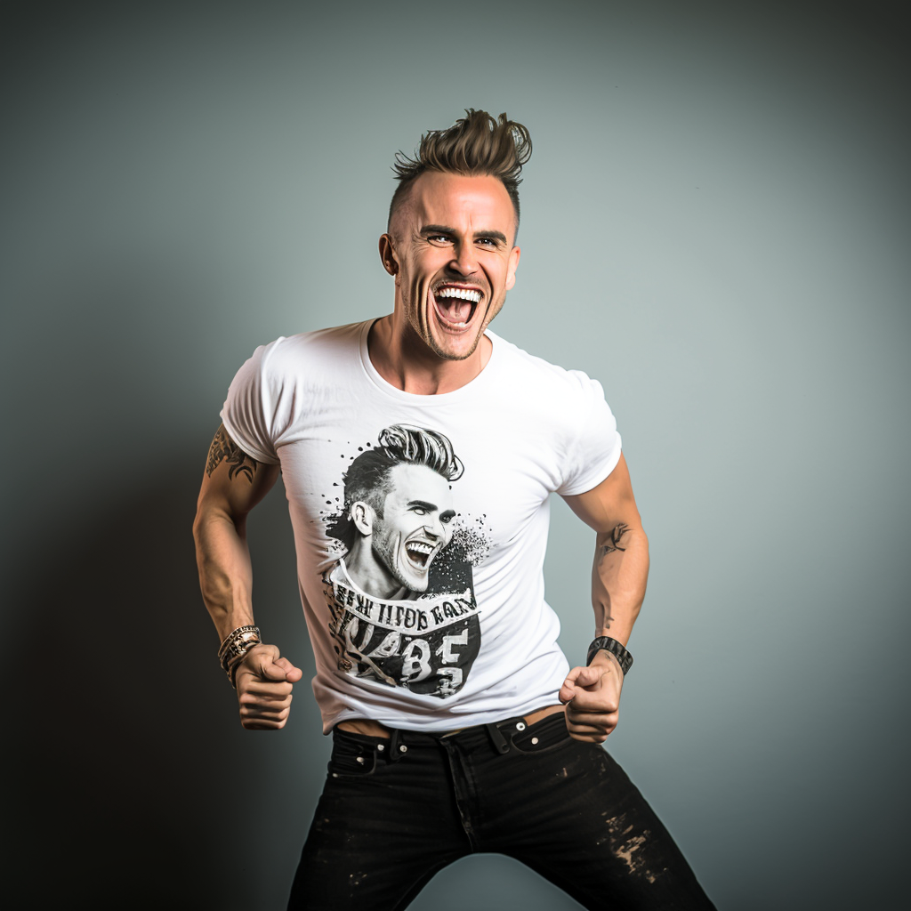quaziasif_A_stunning_male_wearing_rock_and_roll_style_t-shirt_a_fbaefd12-6b83-4030-9cd2-9bbaedb1f17d